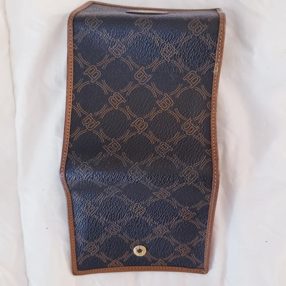 Vintage BALLY Monogram Crossbody Camera Bag & Matching Wallet Set - Brown/Black - Picture 13 of 16